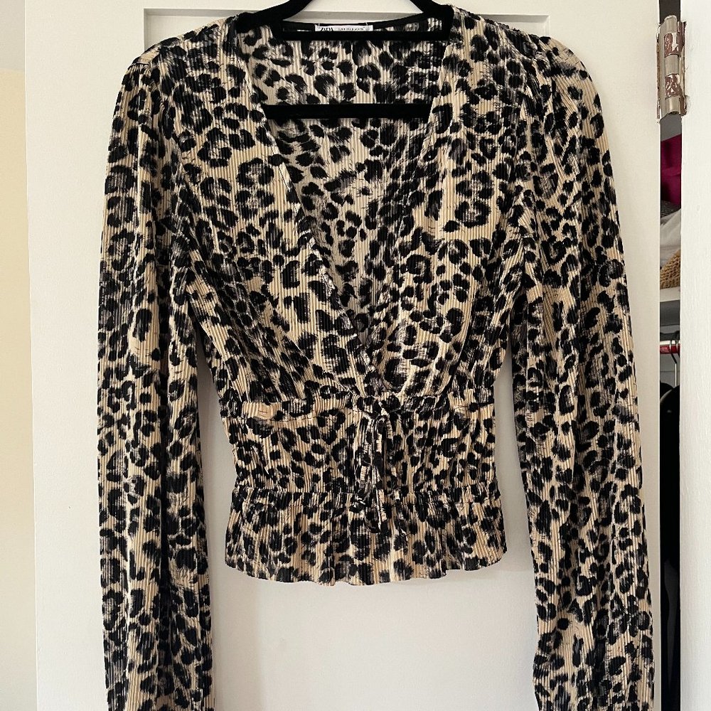 Zara Leopard Shirt